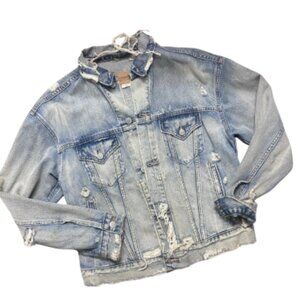 Denim & Supply Ralph Lauren Relaxed Distressed Trucker Jacket Size M